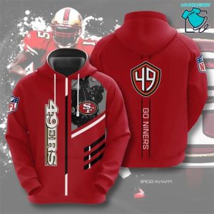 San Francisco 49ers NFL Football Gifts 3 Lines 3D Hoodie